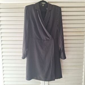 Tommy Hilfiger Black Pinstripe Jacket Dress